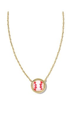 Kendra Scott Baseball Short Pendant Necklace - Juli's Wearable Art