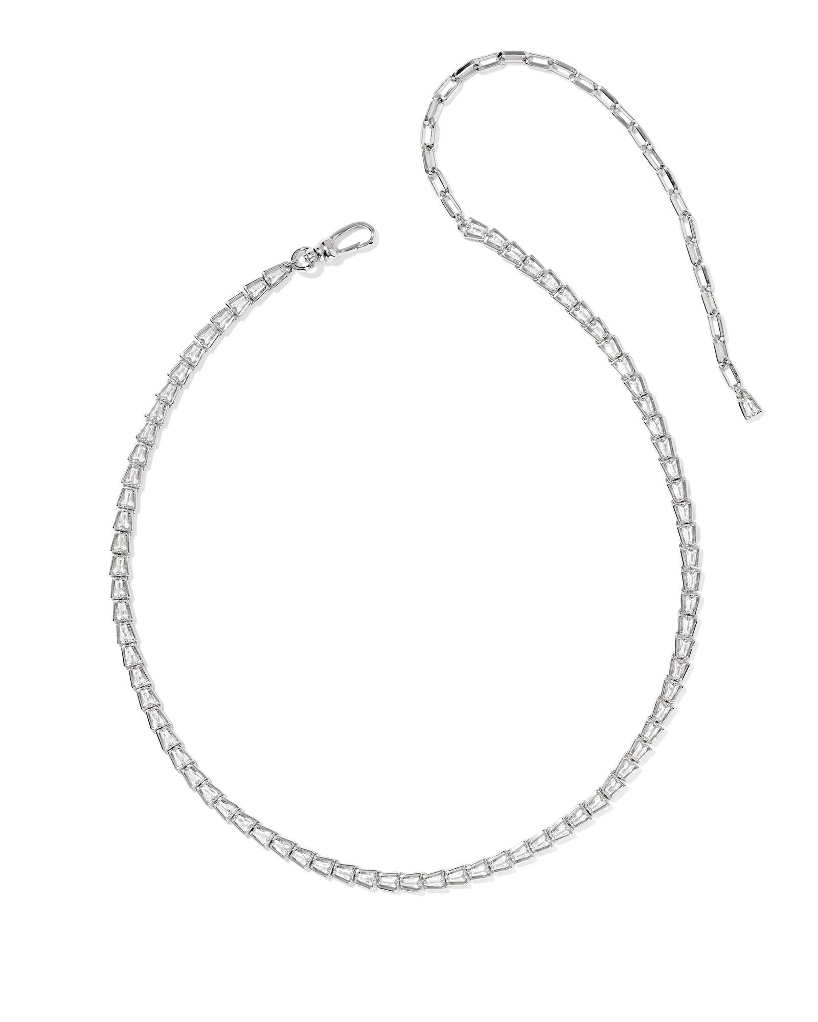 Kendra Scott Bella Tennis Necklace – Silver - Juli's Wearable Art