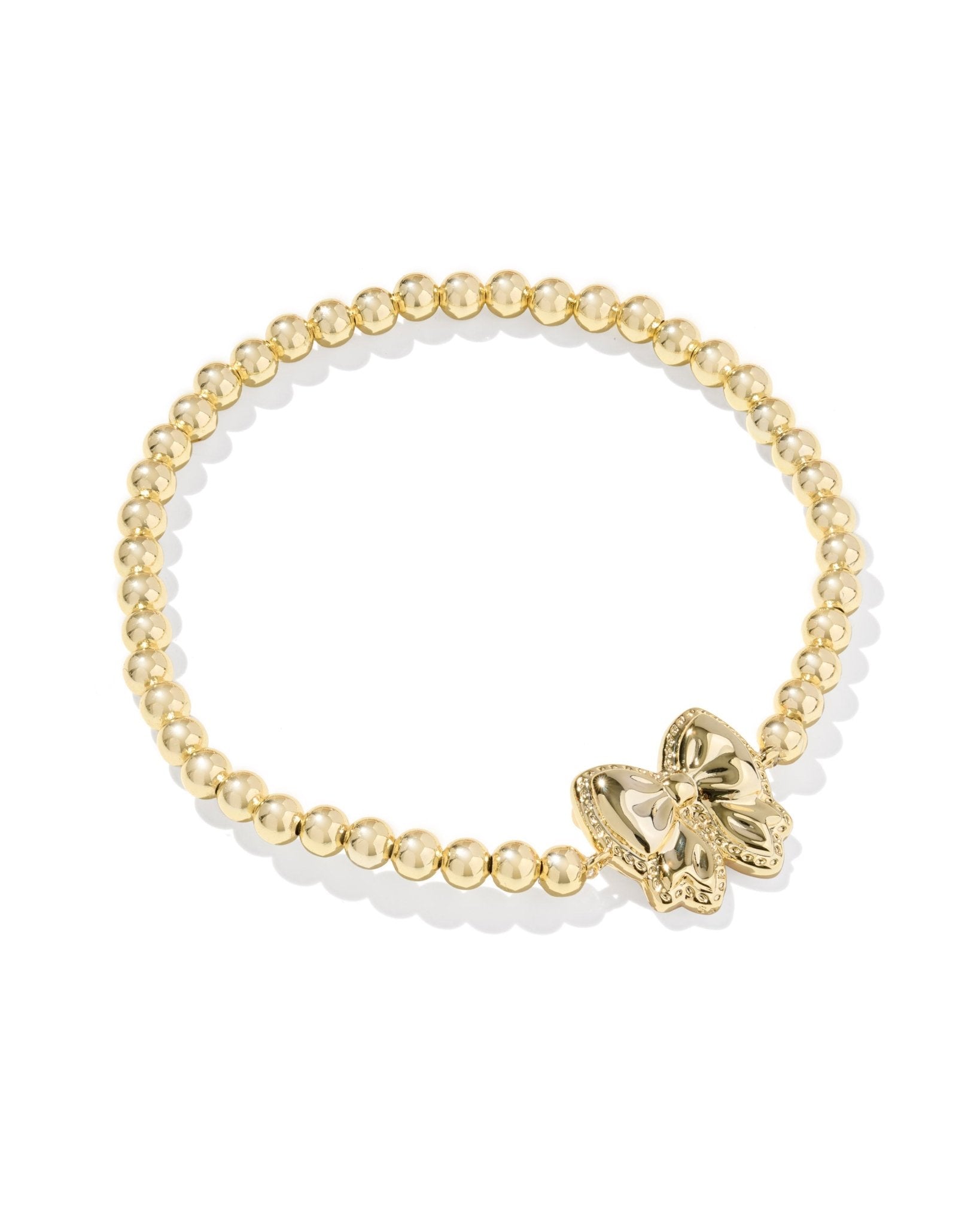 Kendra Scott Haley Bow Stretch Bracelet – Gold Rose Violet Mother of Pearl - Juli's Wearable Art