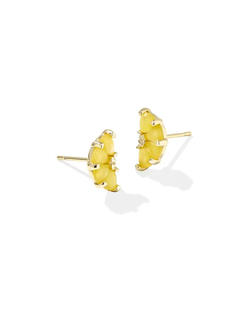 Kendra Scott Lemon Gold Stud Earrings - Juli's Wearable Art
