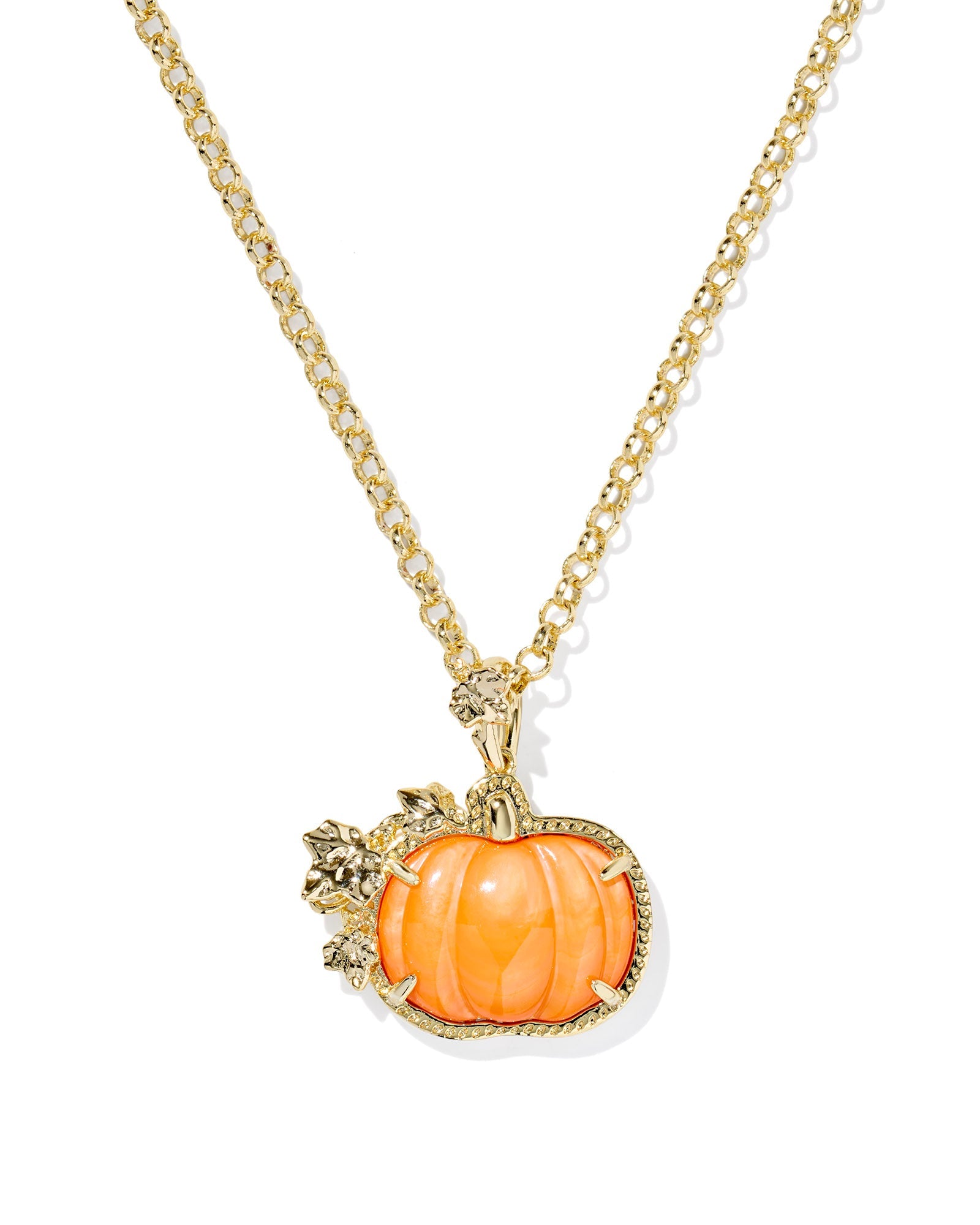 Kendra Scott Pumpkin Long Pendant Necklace – Fall Jewelry - Juli's Wearable Art