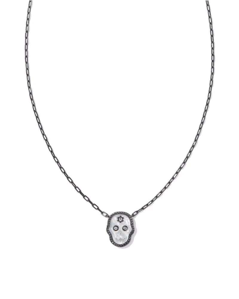 Kendra Scott Skeleton Short Pendant Necklaces in Ivory Mother of Pearl - Juli's Wearable Art