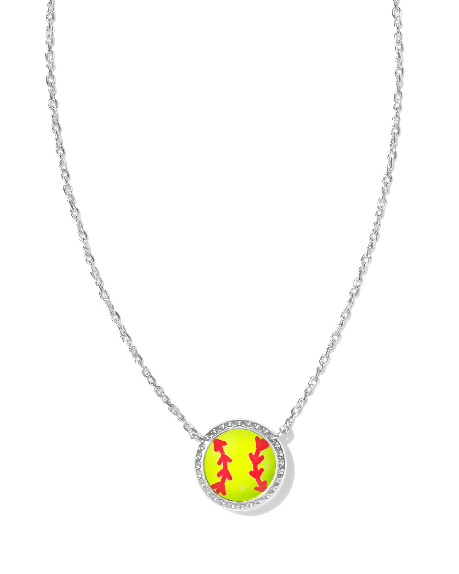 Kendra Scott SOFTBALL SHORT PENDANT NECKLACES - Juli's Wearable Art