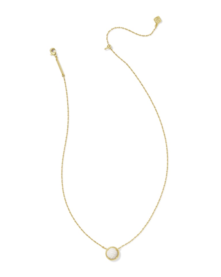 Kendra Scott Volleyball Short Pendant Necklace | Gold - Juli's Wearable Art