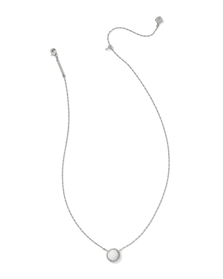 Kendra Scott Volleyball Short Pendant Necklace | Silver - Juli's Wearable Art