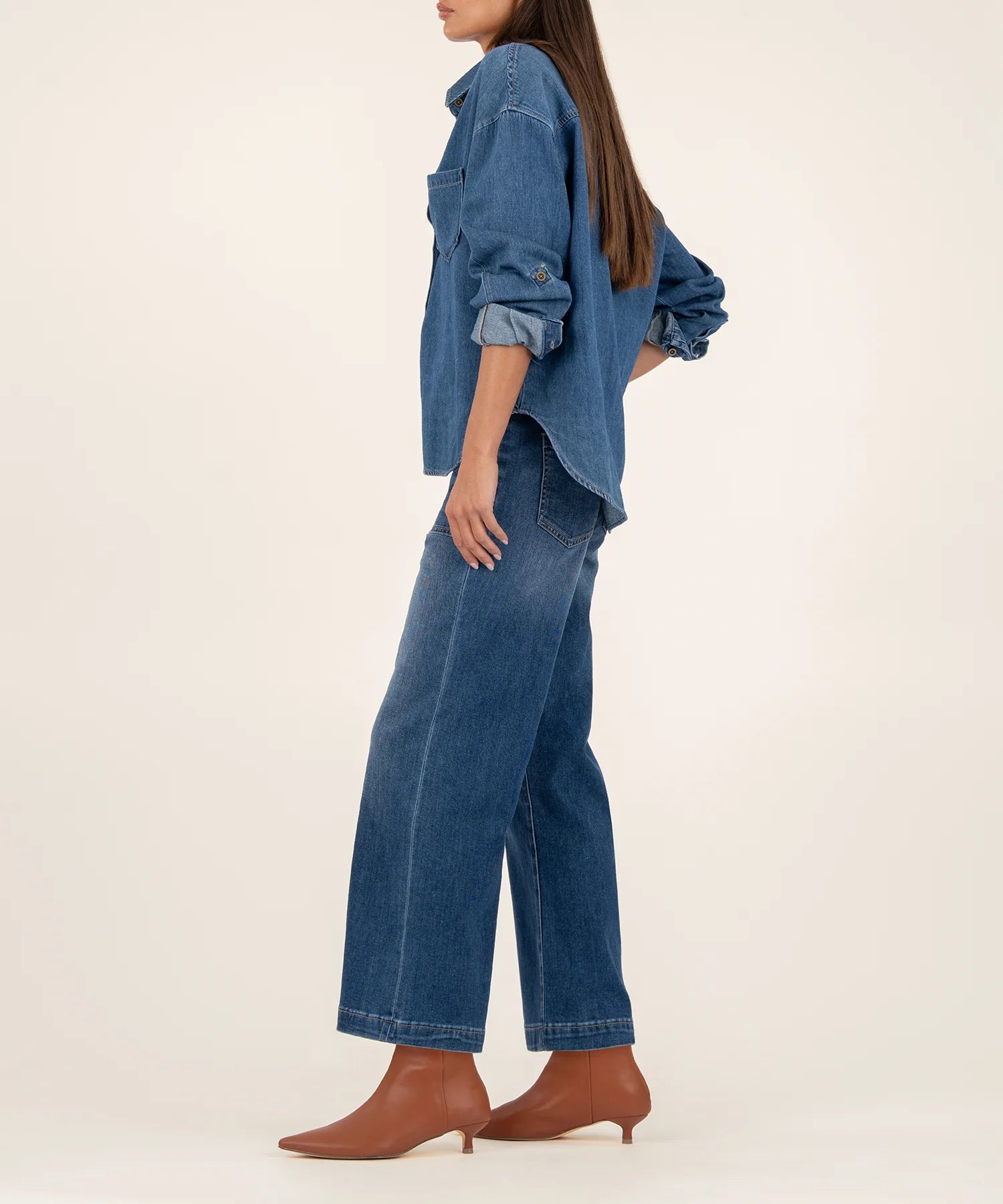 Kut from the Kloth Meg High Rise Wide Leg - Dark Wash - Juli's Wearable Art