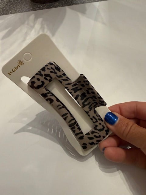 Leopard Print Hair Clips - Juli's Wearable Art