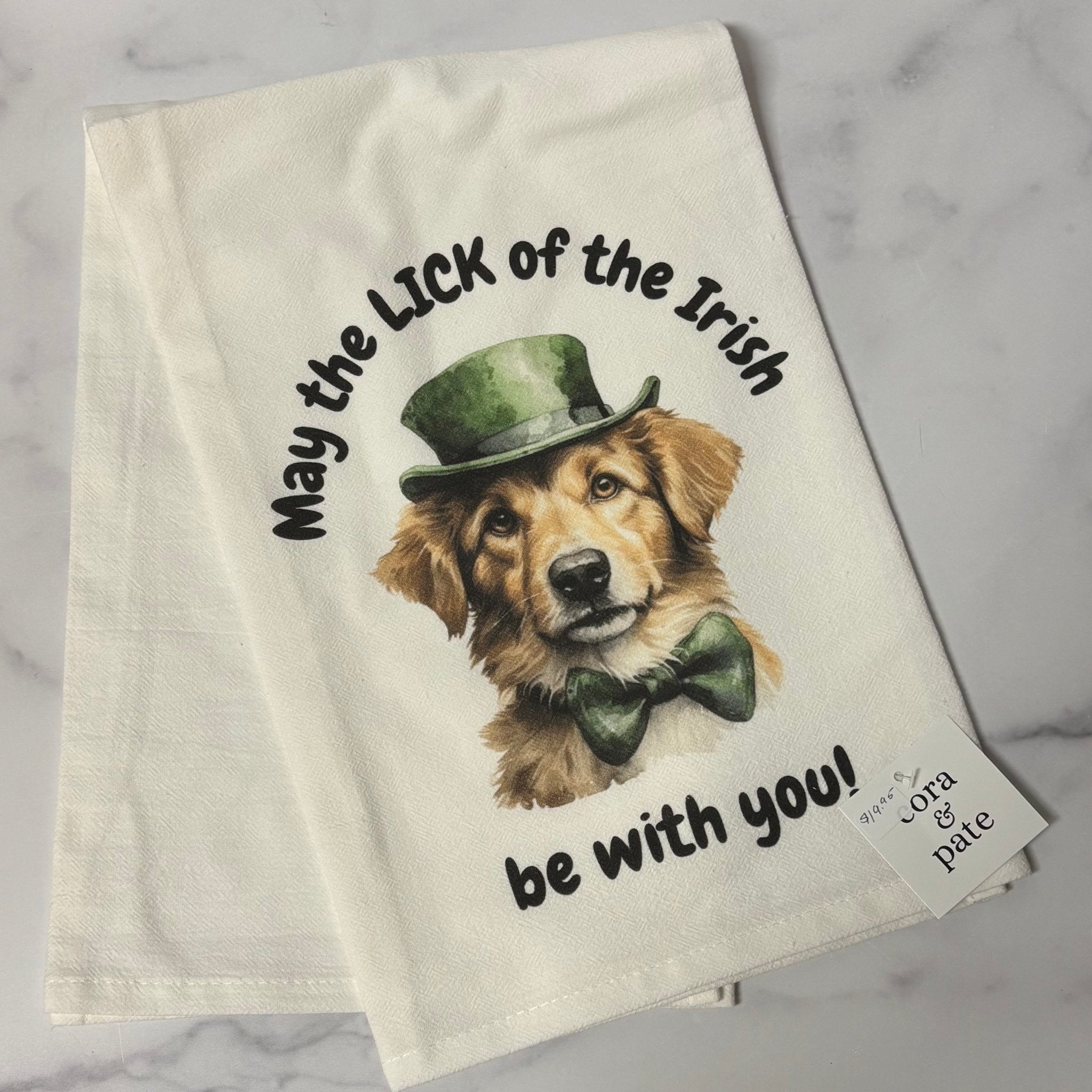 "Lick of the Irish" Tea Towel - Juli's Wearable Art