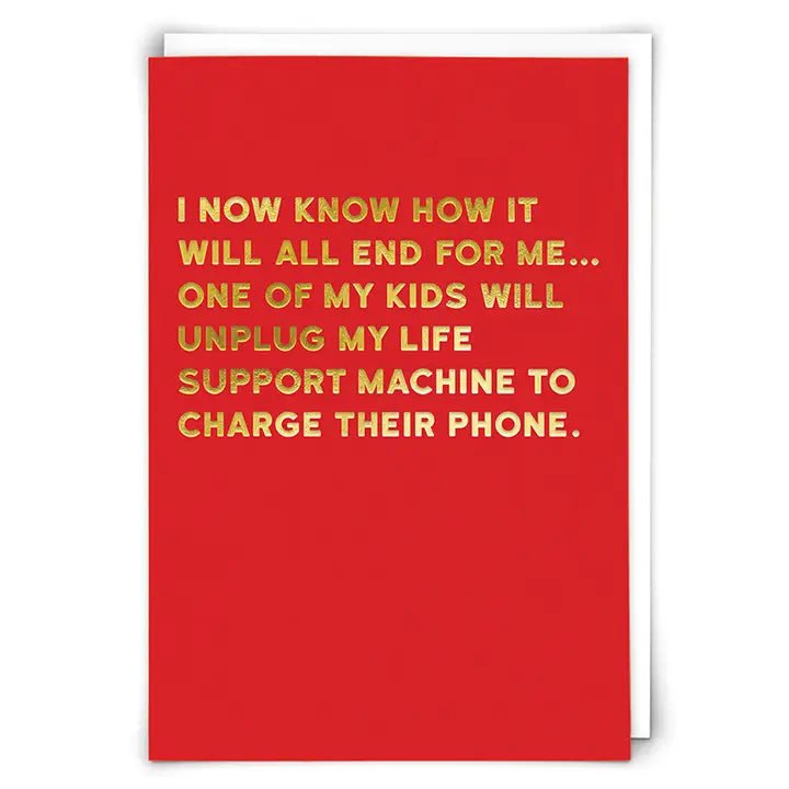 Life Support Greeting Card - Juli's Wearable Art