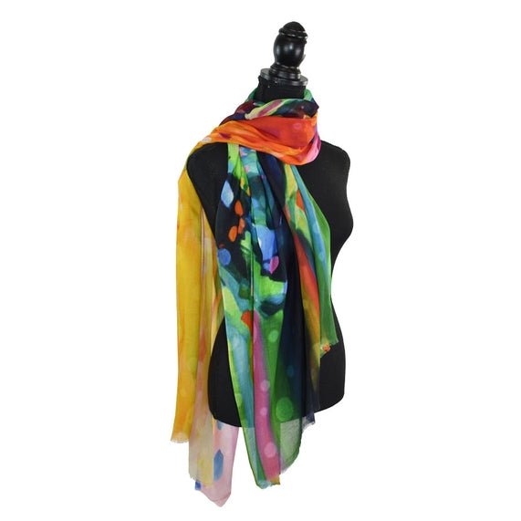 Lucky Colorful Summer Scarf - Juli's Wearable Art