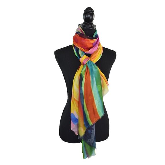 Lucky Colorful Summer Scarf - Juli's Wearable Art