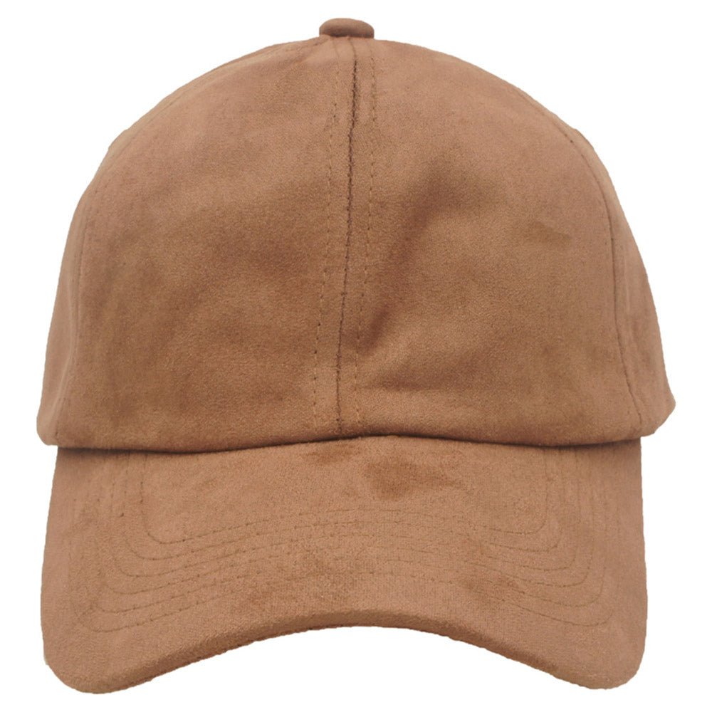 Lux Microsuede Cap - Mocha Brown - Juli's Wearable Art