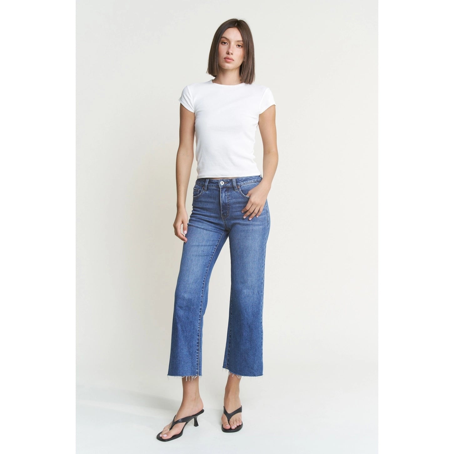 MICA Denim High Rise Wide Leg Jeans | Polynesian Blue - Juli's Wearable Art