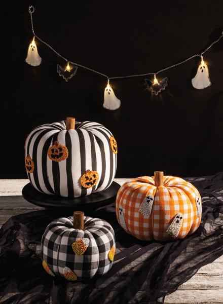 Mudpie Beaded Pumpkins - Juli's Wearable Art