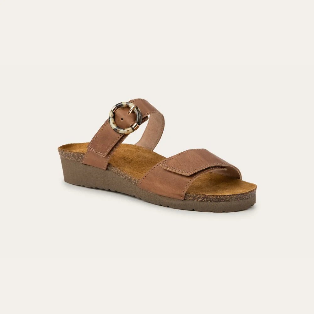 NAOT Anabel Sandal - Latte Brown Leather - Juli's Wearable Art
