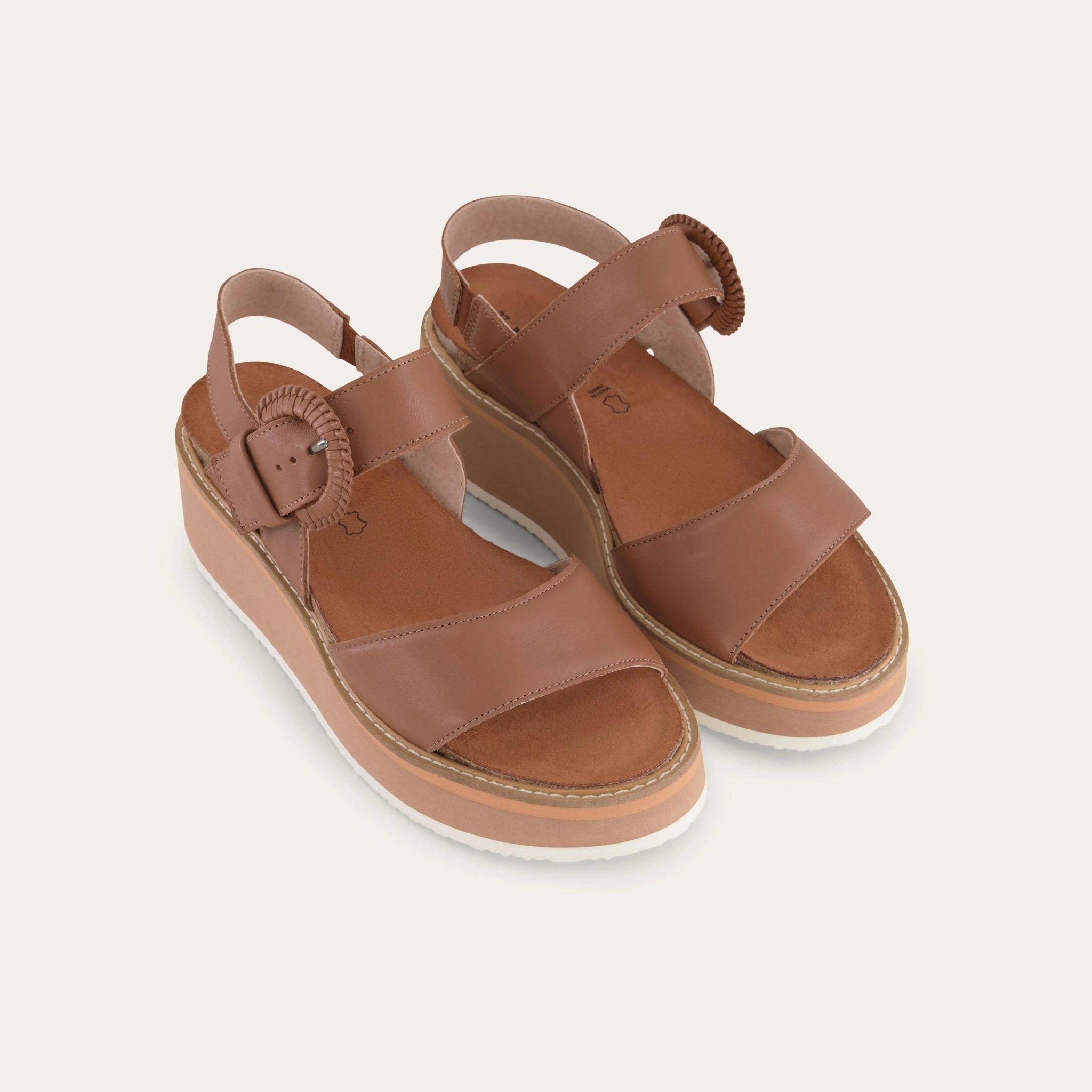 NAOT Crepe Sandal - Caramel Leather - Juli's Wearable Art