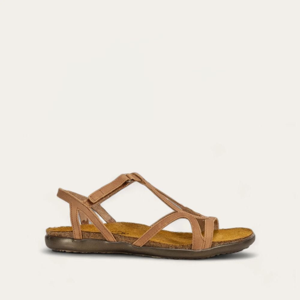 NAOT Dorith Sandal - Latte Brown Leather - Juli's Wearable Art