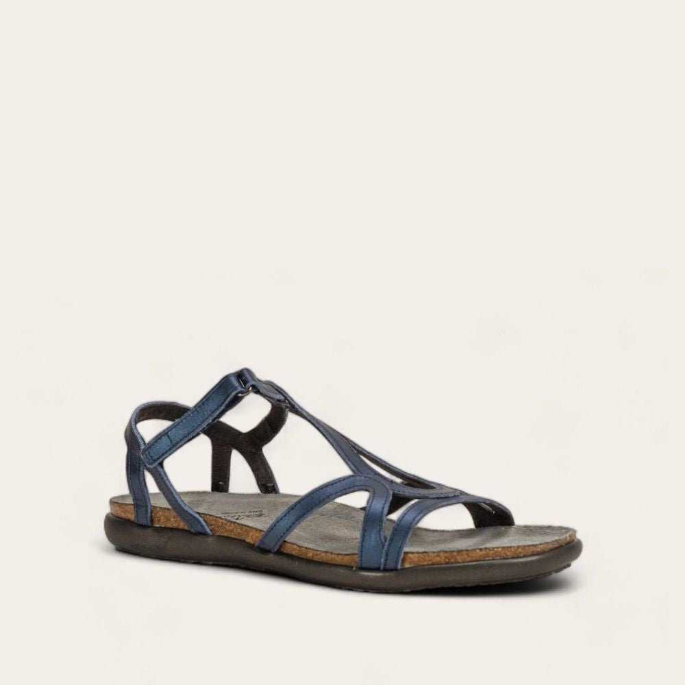 NAOT Dorith Sandal - Polar Sea Blue Leather - Juli's Wearable Art