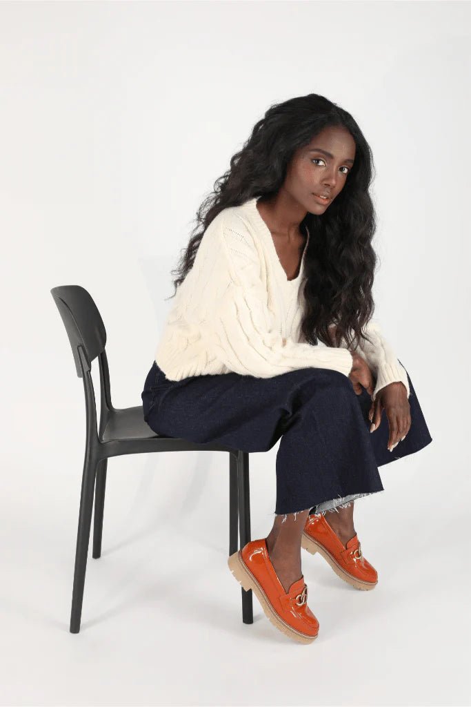 NAOT Fremont - Burnt Orange Patent Leather - Juli's Wearable Art