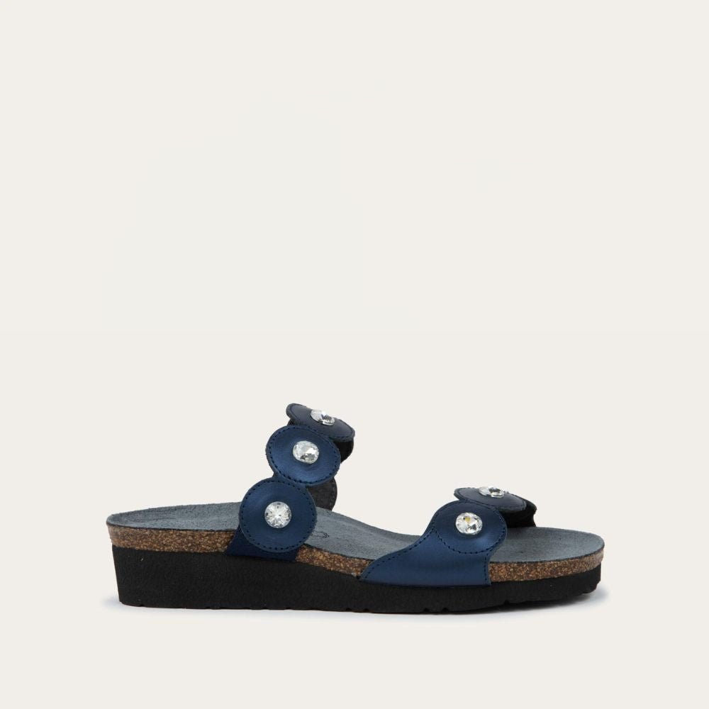 NAOT Hailey Sandals | Polar Sea Blue Leather - Juli's Wearable Art