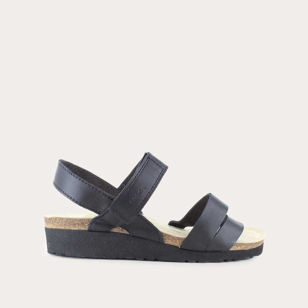 NAOT Kayla Sandals | Arch Pro | Black Matte Leather - Juli's Wearable Art