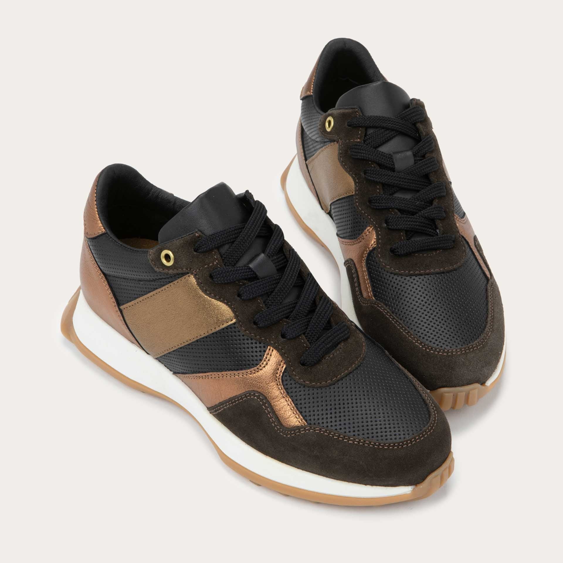 NAOT Sunset - Black/Copper Combo with Black Laces - Juli's Wearable Art