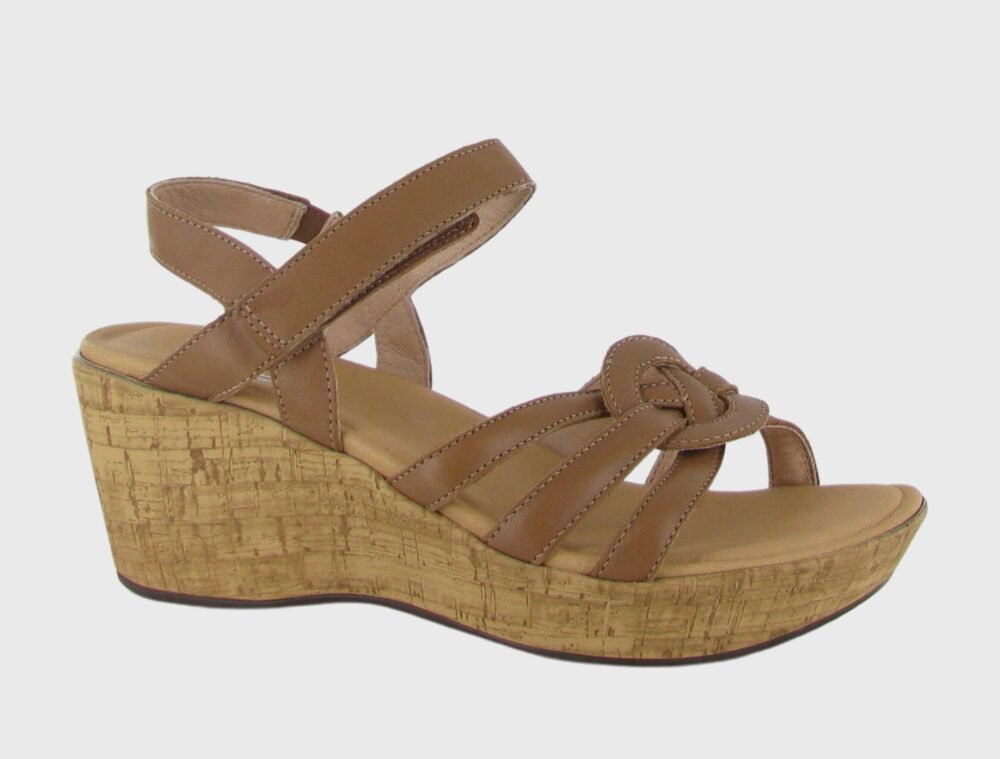 NAOT Tropical Sandal - Caramel Leather - Juli's Wearable Art