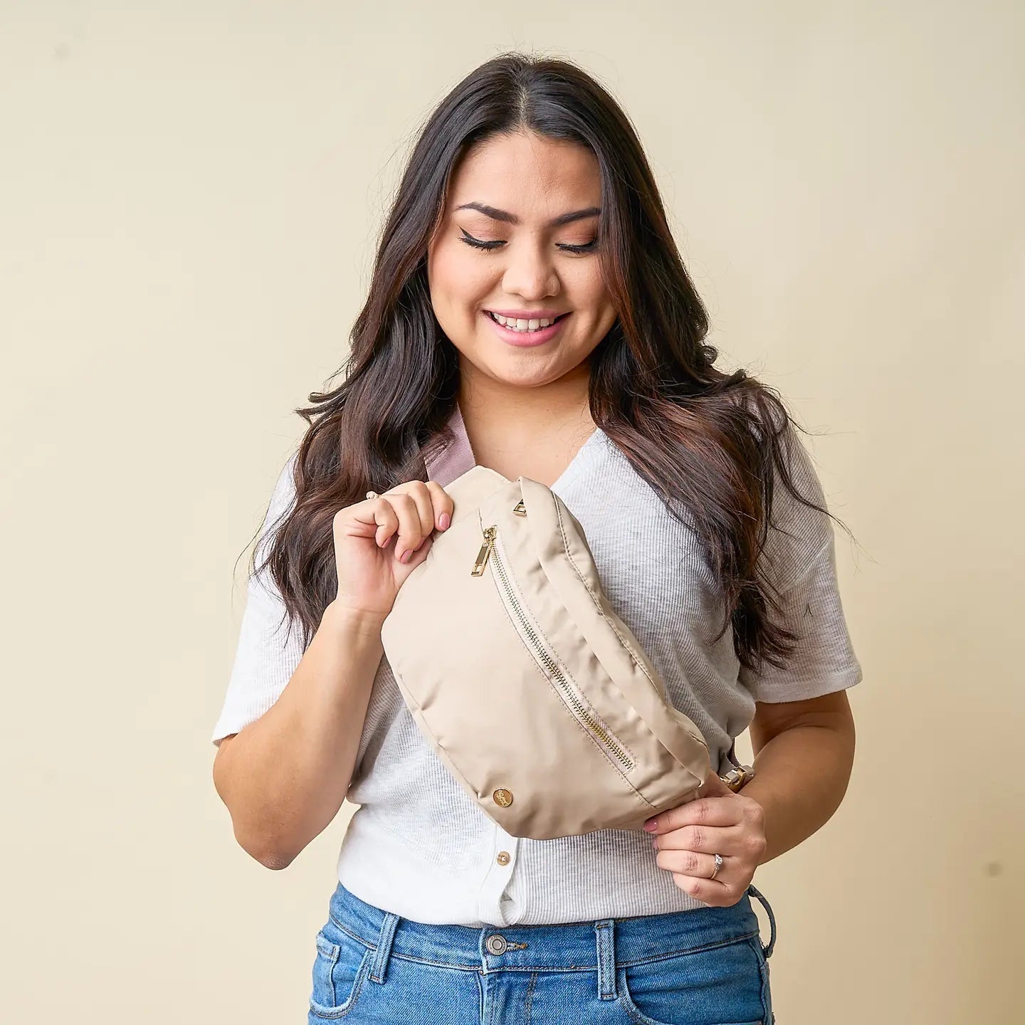 Natural Beige XL All You Need Belt Bag - Juli's Wearable Art