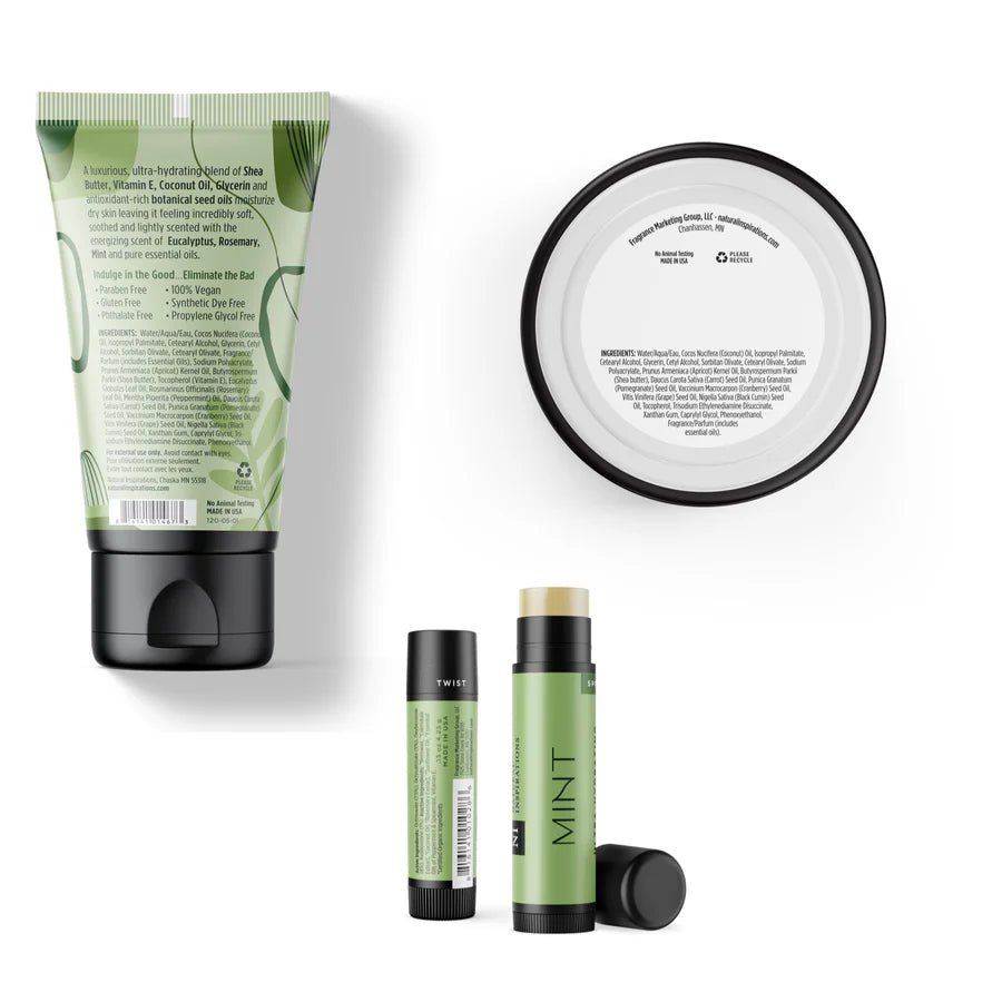 Natural Inspirations Eucalyptus Rosemary Mint Body Care Trio - Juli's Wearable Art