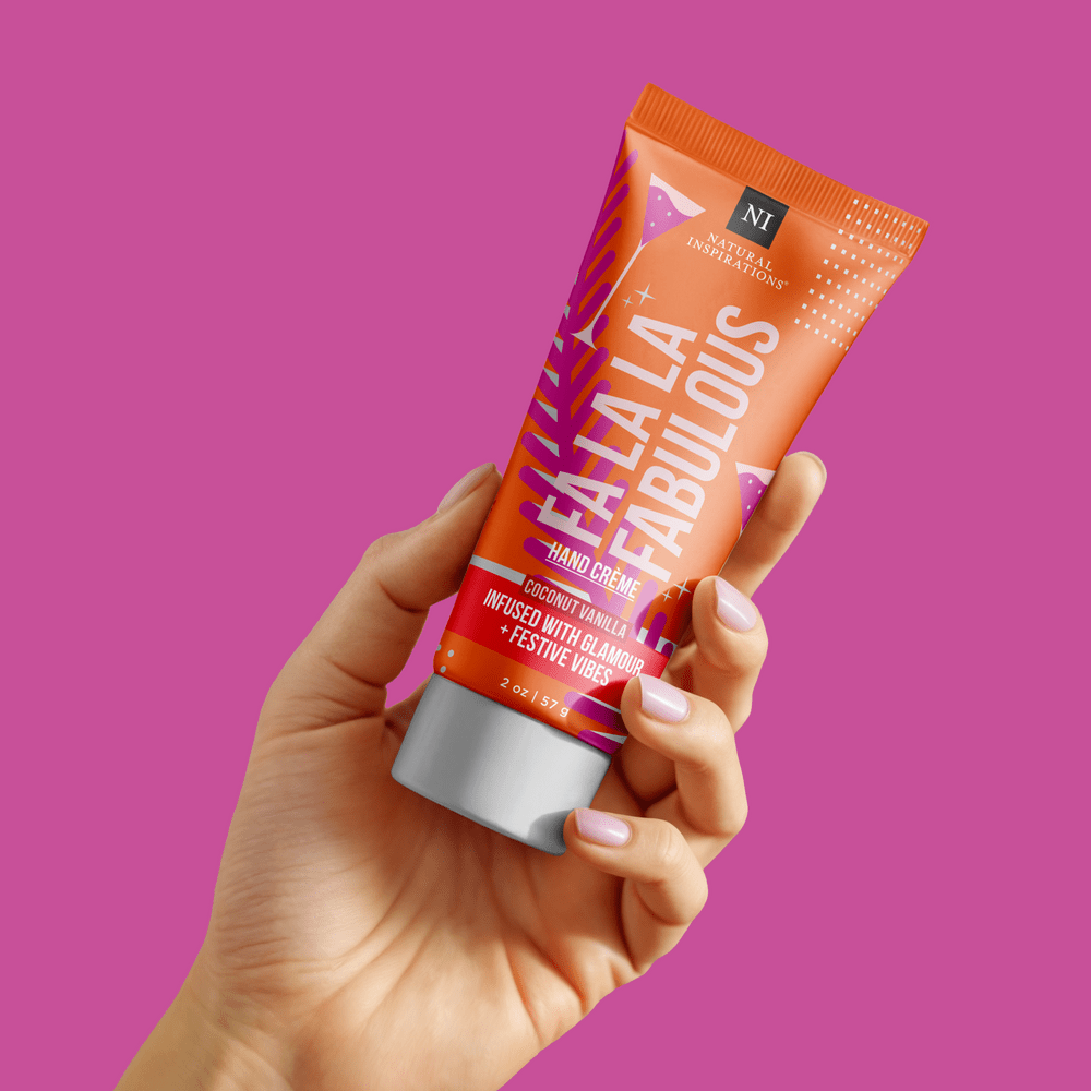 Natural Inspirations Fa La La Fabulous – Coconut Vanilla Mini Hand Crème - Juli's Wearable Art