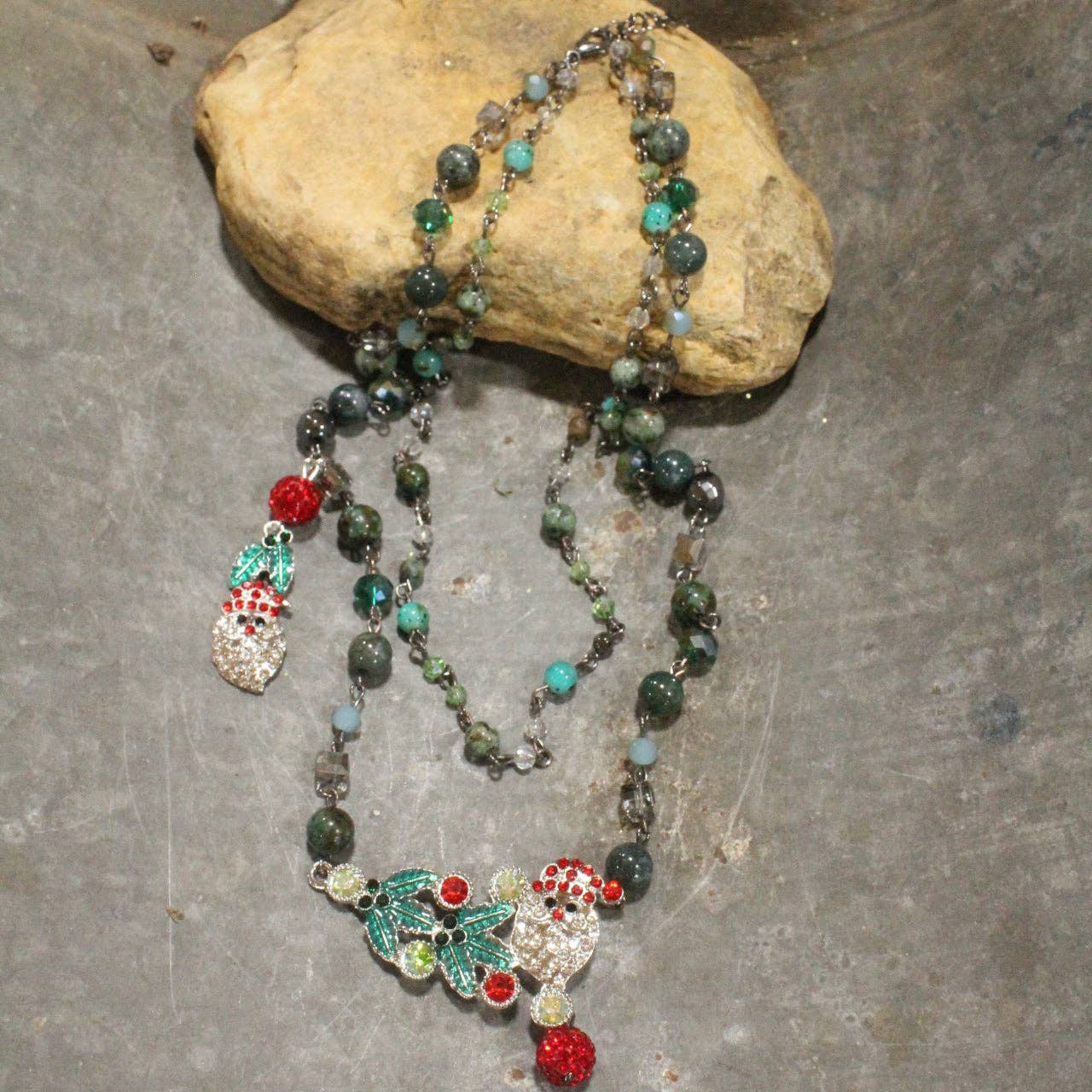 Night Before Christmas Layered Necklace - Juli's Wearable Art