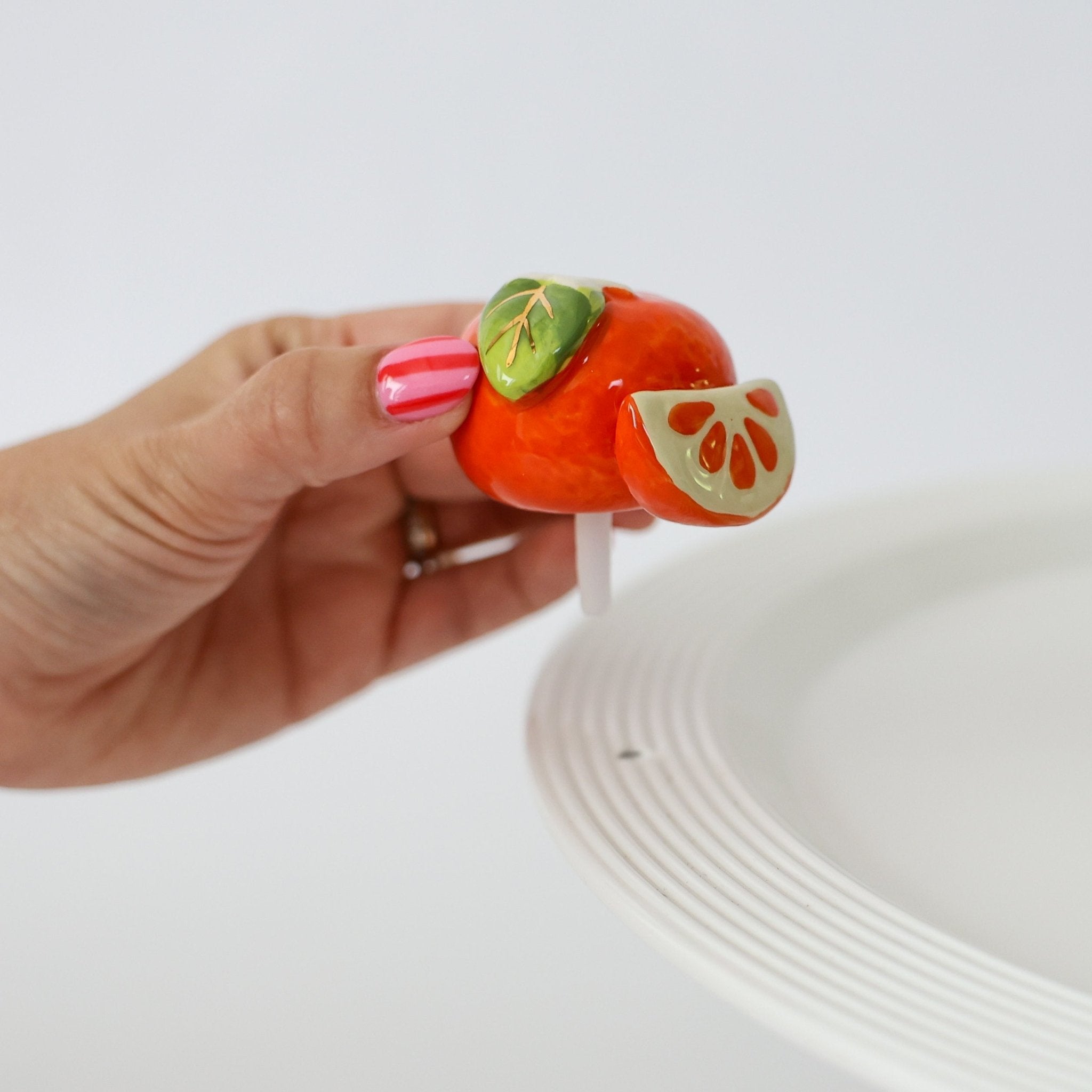 Nora Fleming "Cutie Pie" Mandarin Orange Mini - Juli's Wearable Art