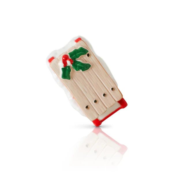 Nora Fleming Ho Ho Whoa! Sled Mini - Juli's Wearable Art