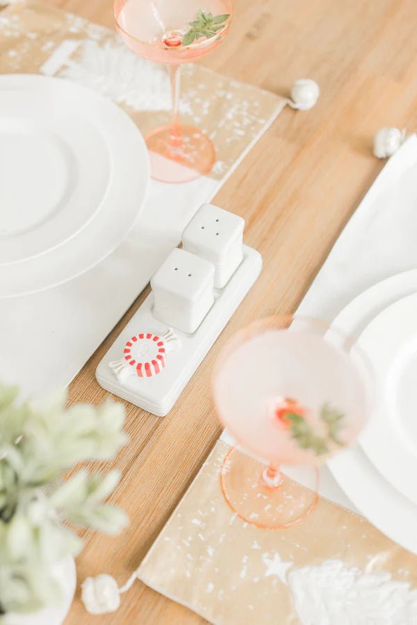 Nora Fleming Pinstripes salt & pepper shakers - Juli's Wearable Art