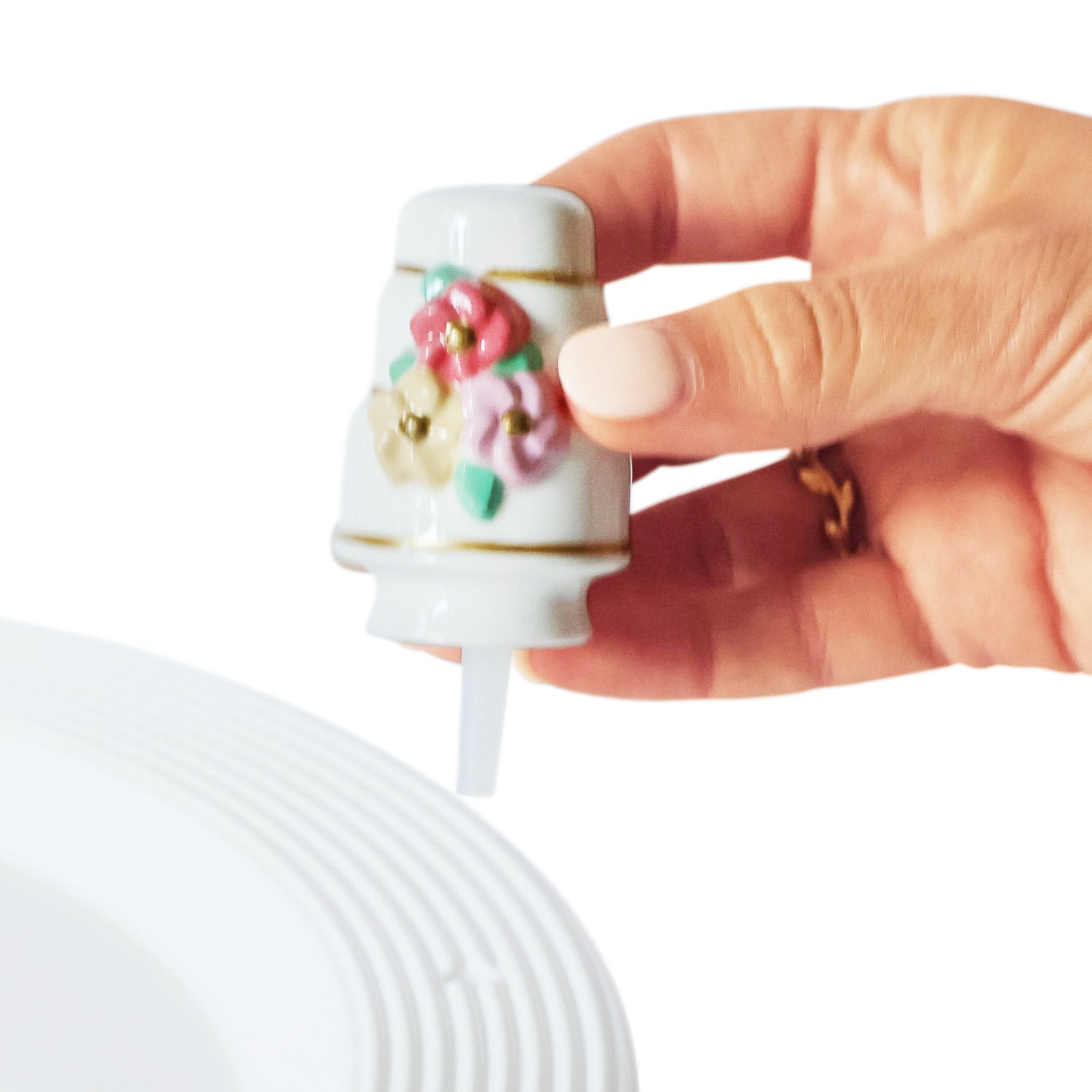 Nora Fleming "Slice of Forever" Wedding Cake Mini - Juli's Wearable Art