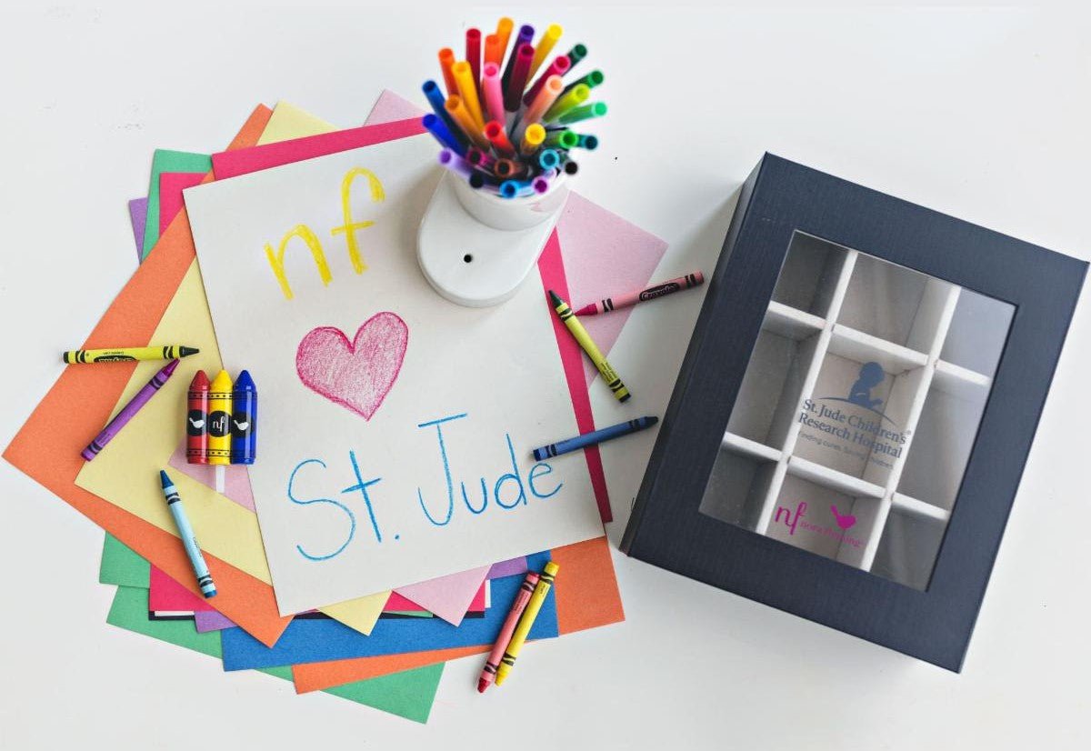 Nora Fleming St Jude "Color Me Happy" Crayon Mini - Juli's Wearable Art