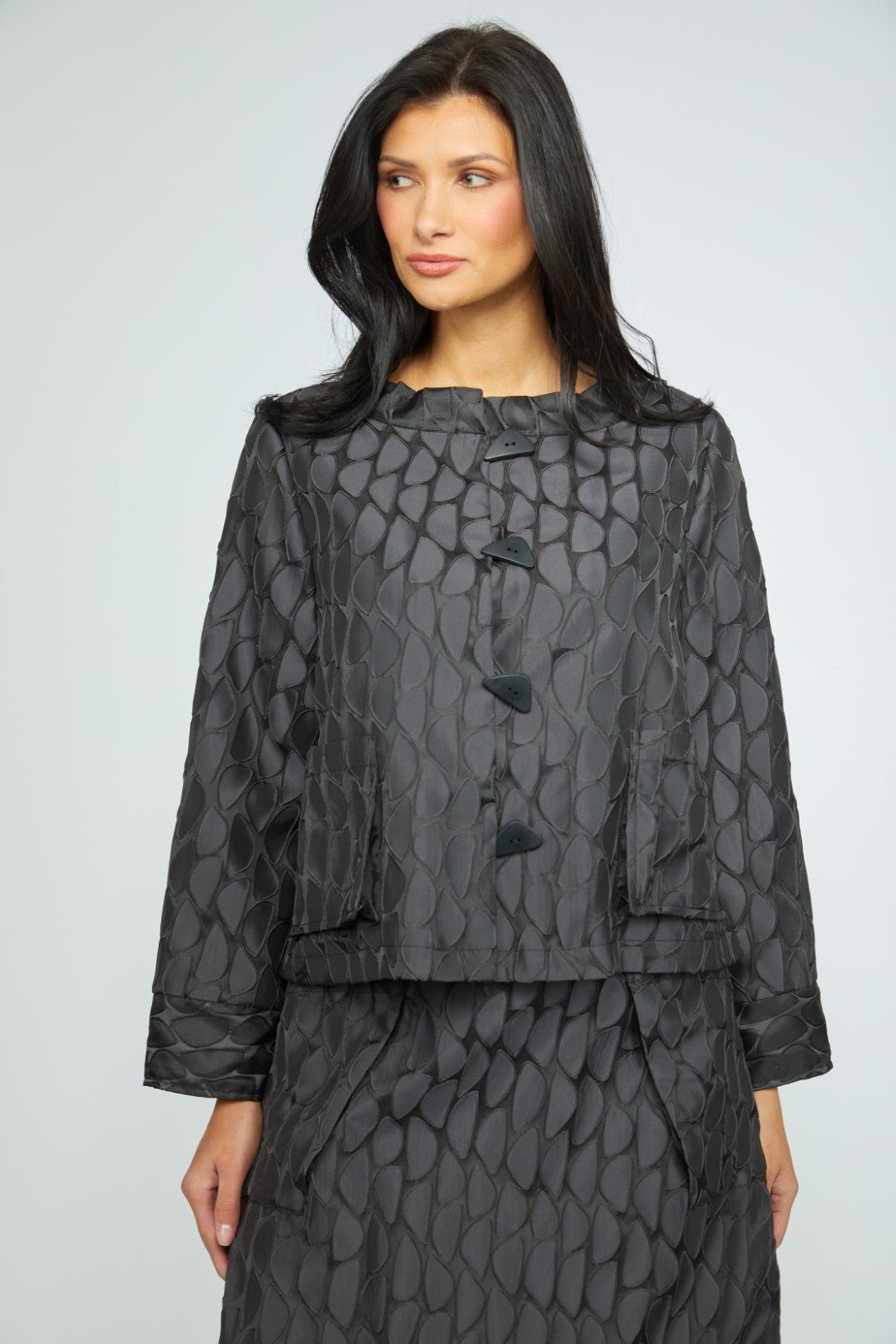 Olivia by Habitat Night Out Jacquard Socialite Jacket - Juli's Wearable Art