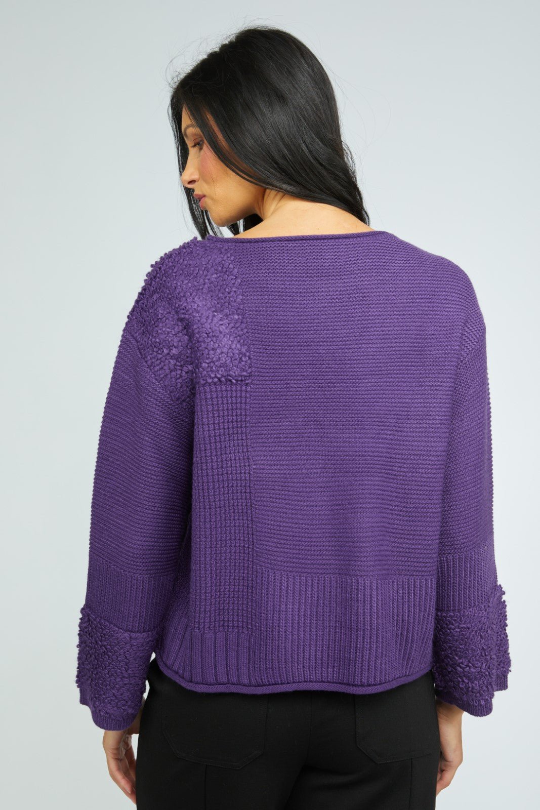 Olivia by Habitat Texture Block Sweater - Juli's Wearable Art