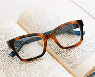 Peepers Blue Light Readers | Siren | Mocha Tortoise Navy - Juli's Wearable Art