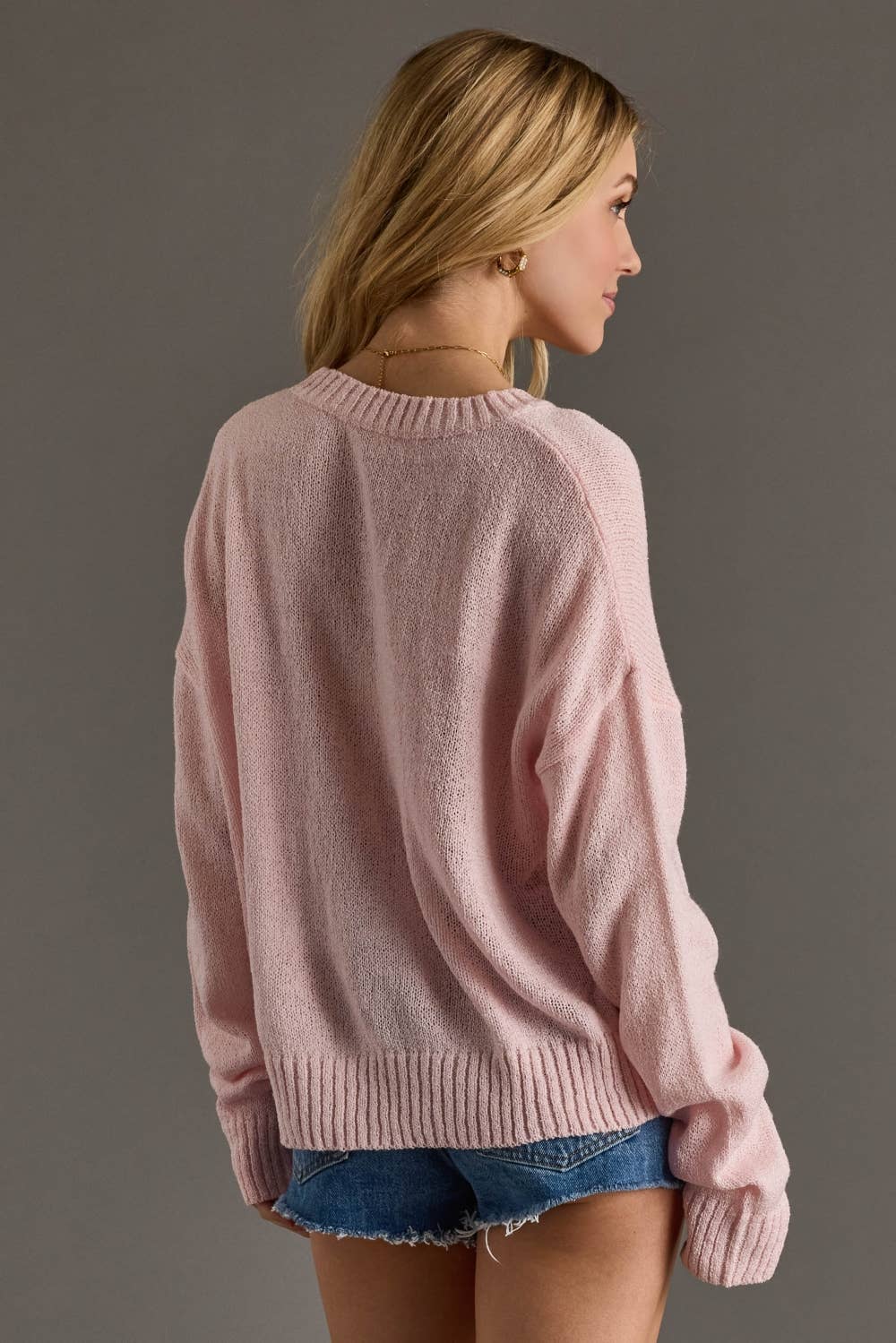Pink “VACAY” Lightweight Sweater - Juli's Wearable Art