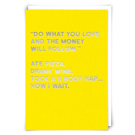 Pizza Greeting Card - Juli's Wearable Art