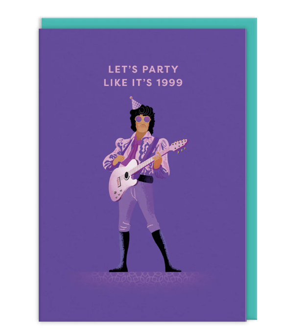 Prince Let's Party Greeting Card - Juli's Wearable Art