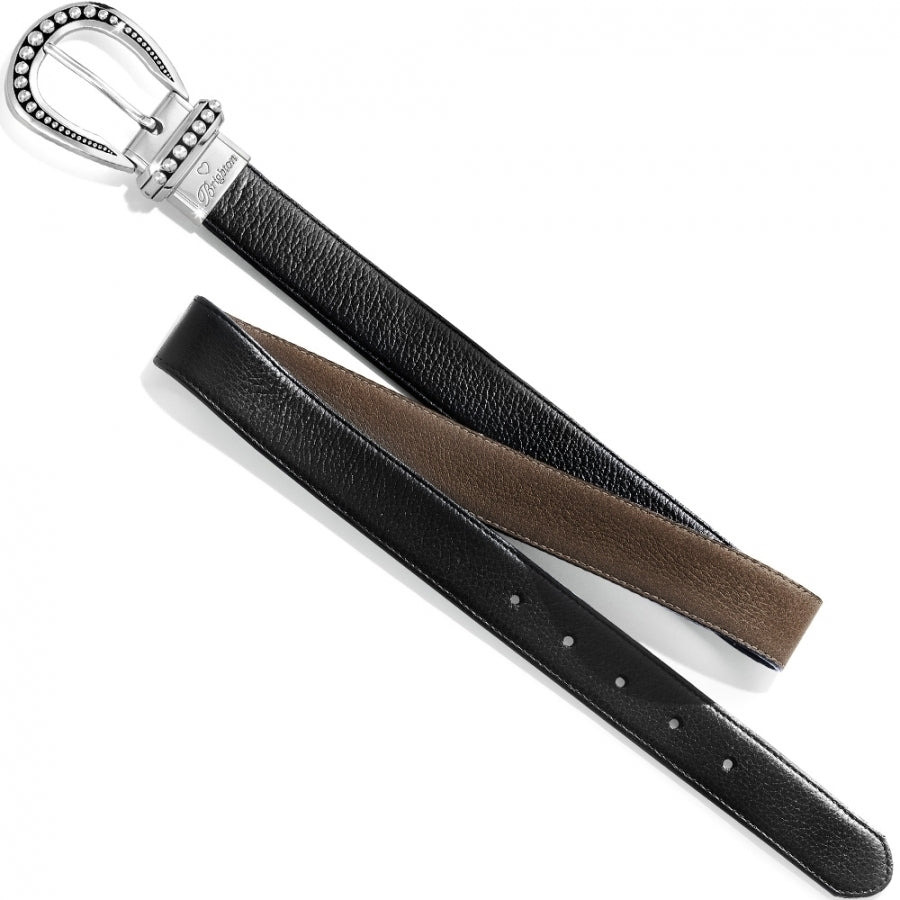 Brighton Really Tough Reversible Belt | Black & Concrete Gray