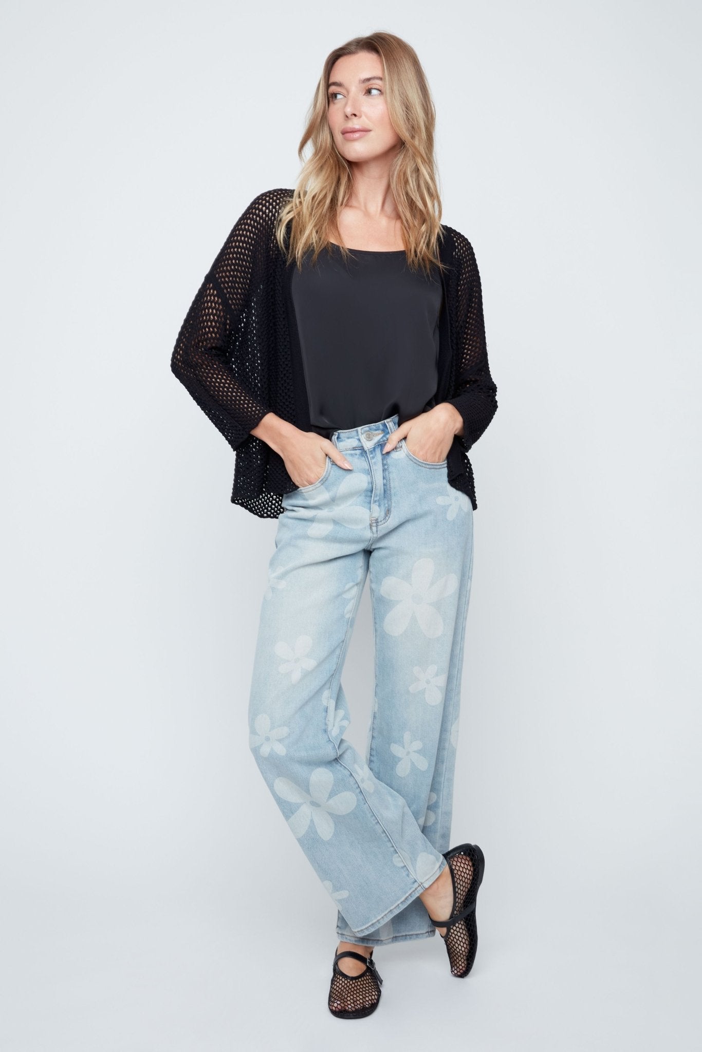 Renuar Soft Yarn Knit Sweater | Black - Juli's Wearable Art