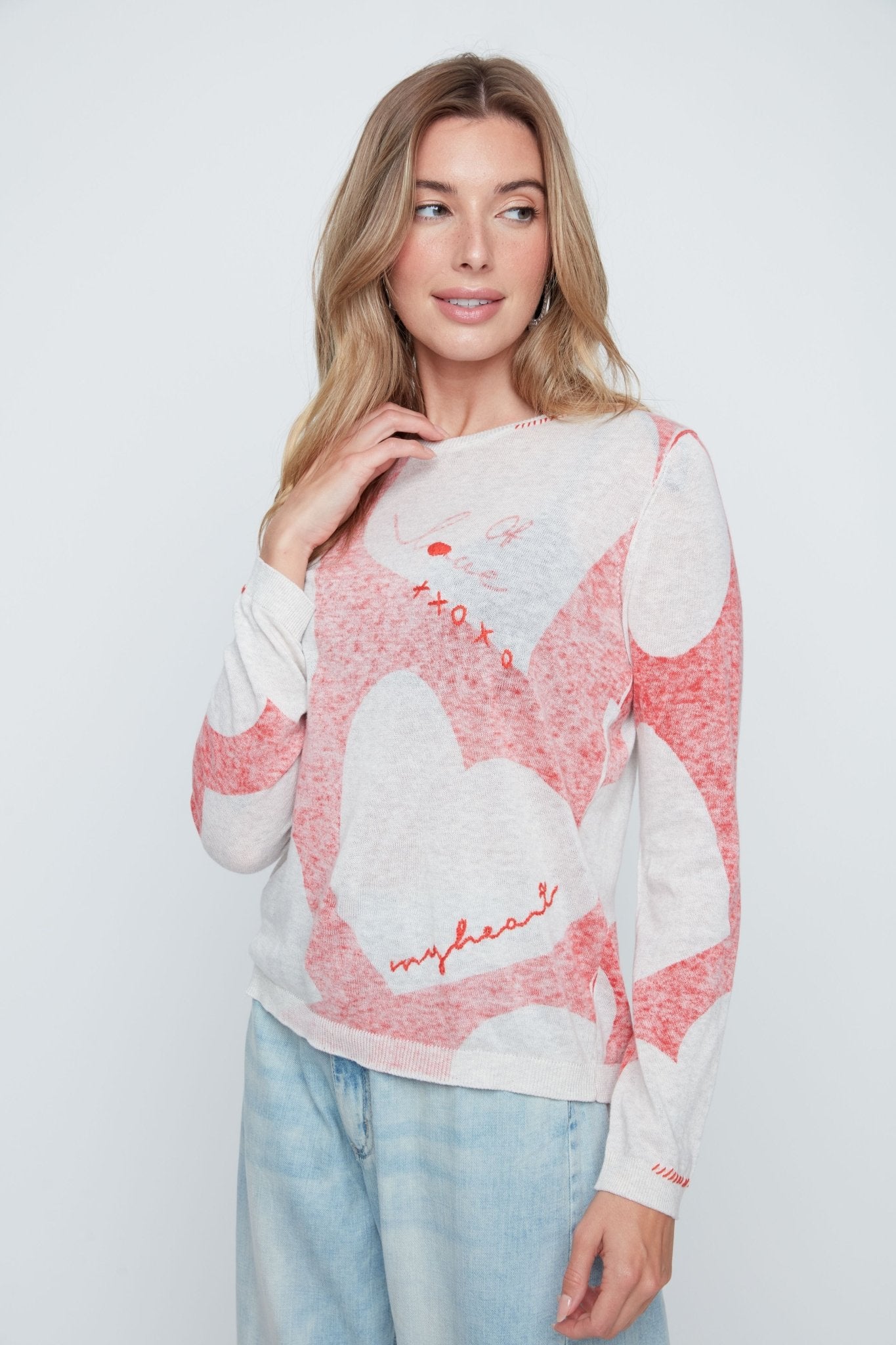 Renuar Valentine’s Knit Sweater - Juli's Wearable Art