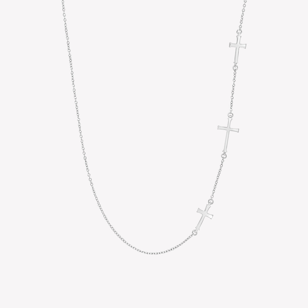 Rizen Calvary Cross Necklace | Sterling Silver - Juli's Wearable Art