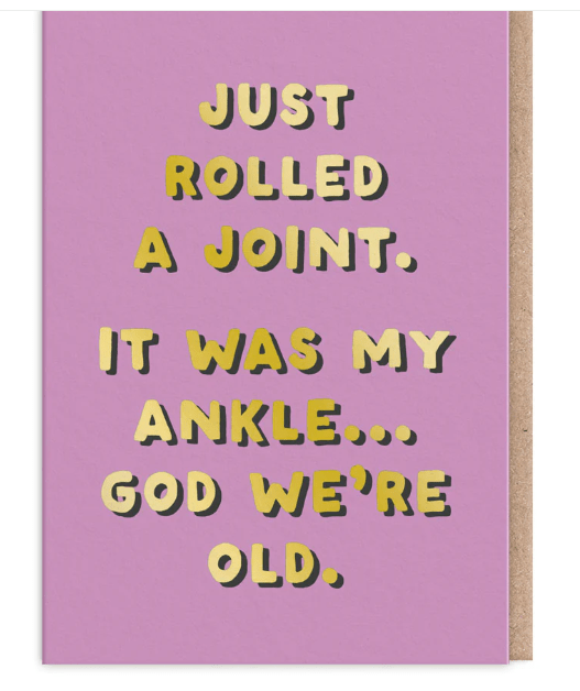 Rolled a Joint Greeting Card - Juli's Wearable Art