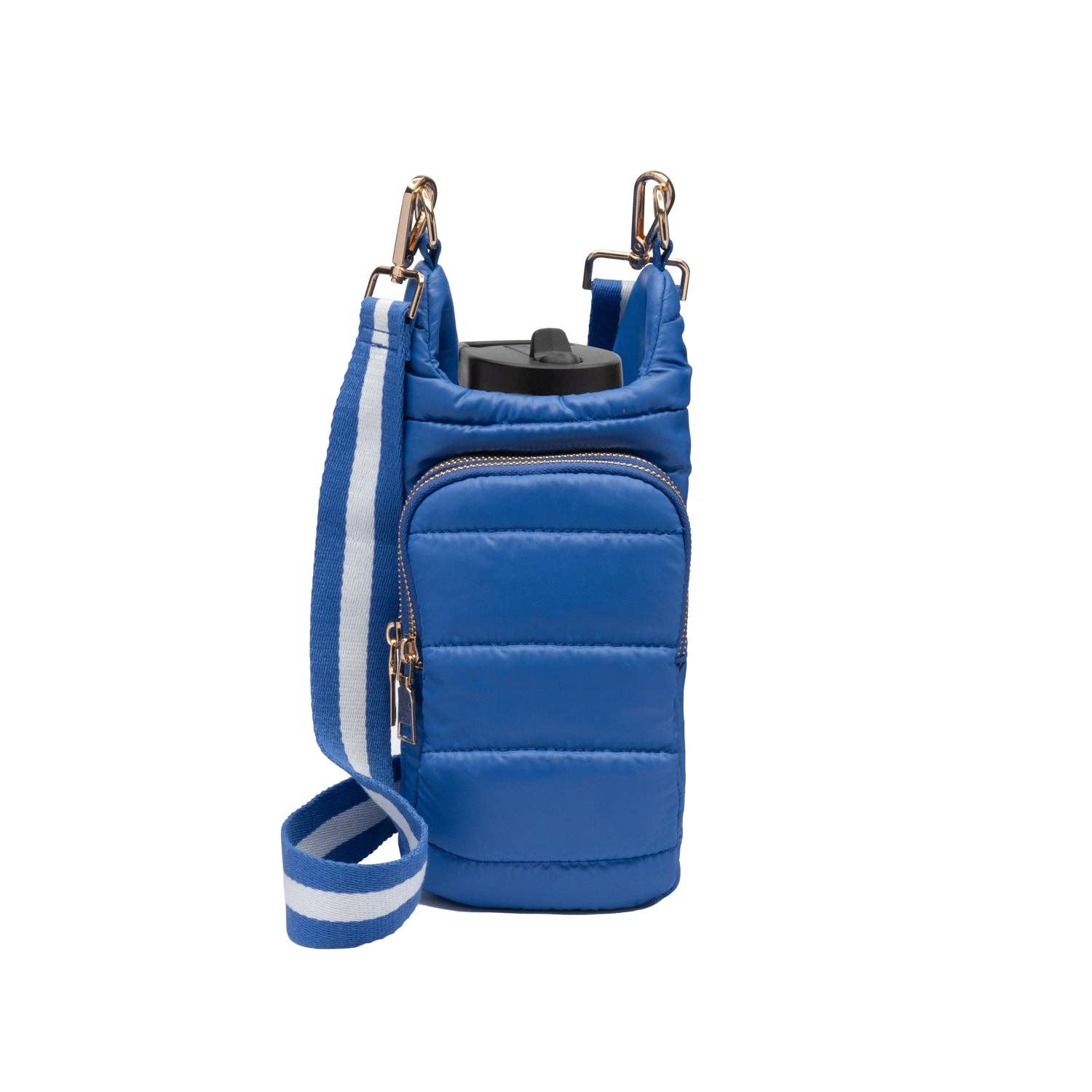 Royal Blue HydroBag® with Blue & White Striped Strap - Juli's Wearable Art