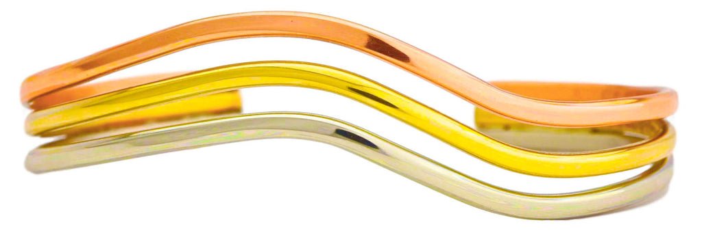 Sergio Lub Rainbow Wave Bracelet - Juli's Wearable Art