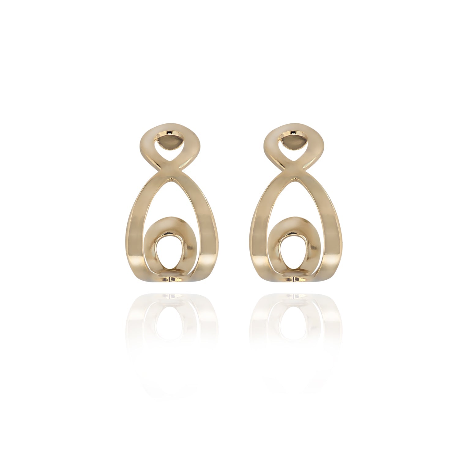 Silver Forest | Spirit Collection | Gold Open Spaces Hoop - Juli's Wearable Art